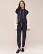 Contrast Stripe Knit Jogger - Midnight Frost