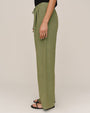 Beaded Drawstring Beach Pant - Olive Leaf