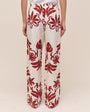 Wide Leg Beach Pant - Island Damask Print