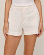 Side Slit Tennis Short - Sand Stone