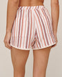 Fringe Hem Surf Short - Sunset Stripe
