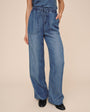 Pocket Wide Leg Pant - Shadow Blue Wash