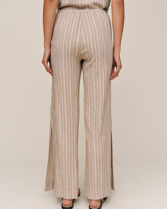 Bella Dahl Side Slit Beach Pant - Driftwood View 2