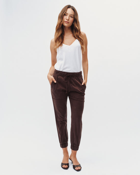 Bella Dahl Pocket Jogger -  Dark Chestnut