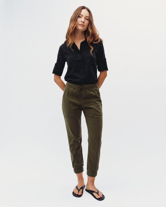 Bella Dahl Pocket Jogger  - Olive Night
