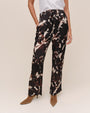 Dressed Up Track Pant With  Stripe - Shadow Floral Print