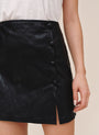 Asymmetrical Wrap Skirt - Black