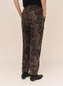 Belted Seam Pant - Ditsy Camo Print