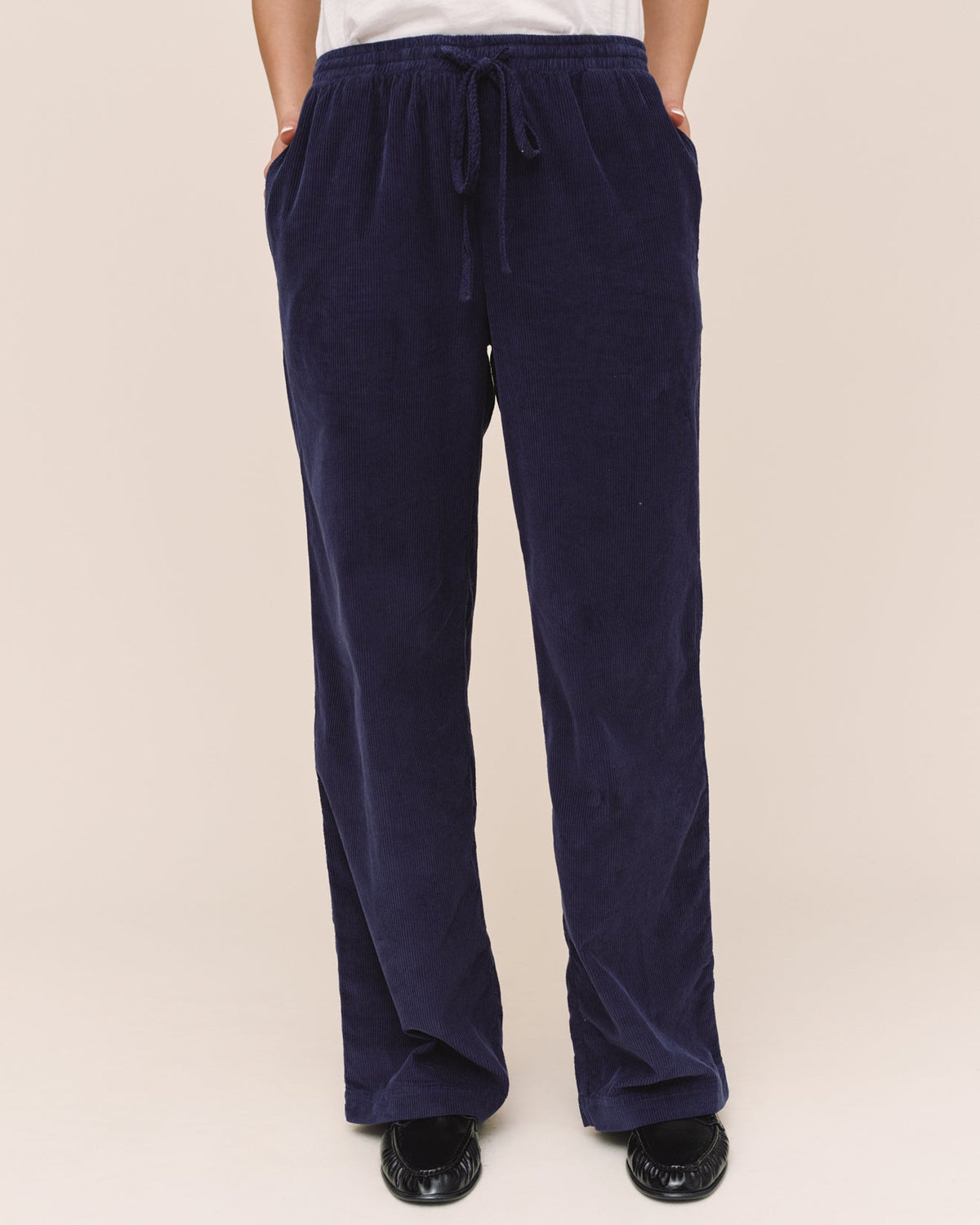 Corduroy Drawstring Pant - Twilight