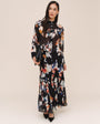 Release Pleat Chiffon Skirt - Blurred Bloom Print