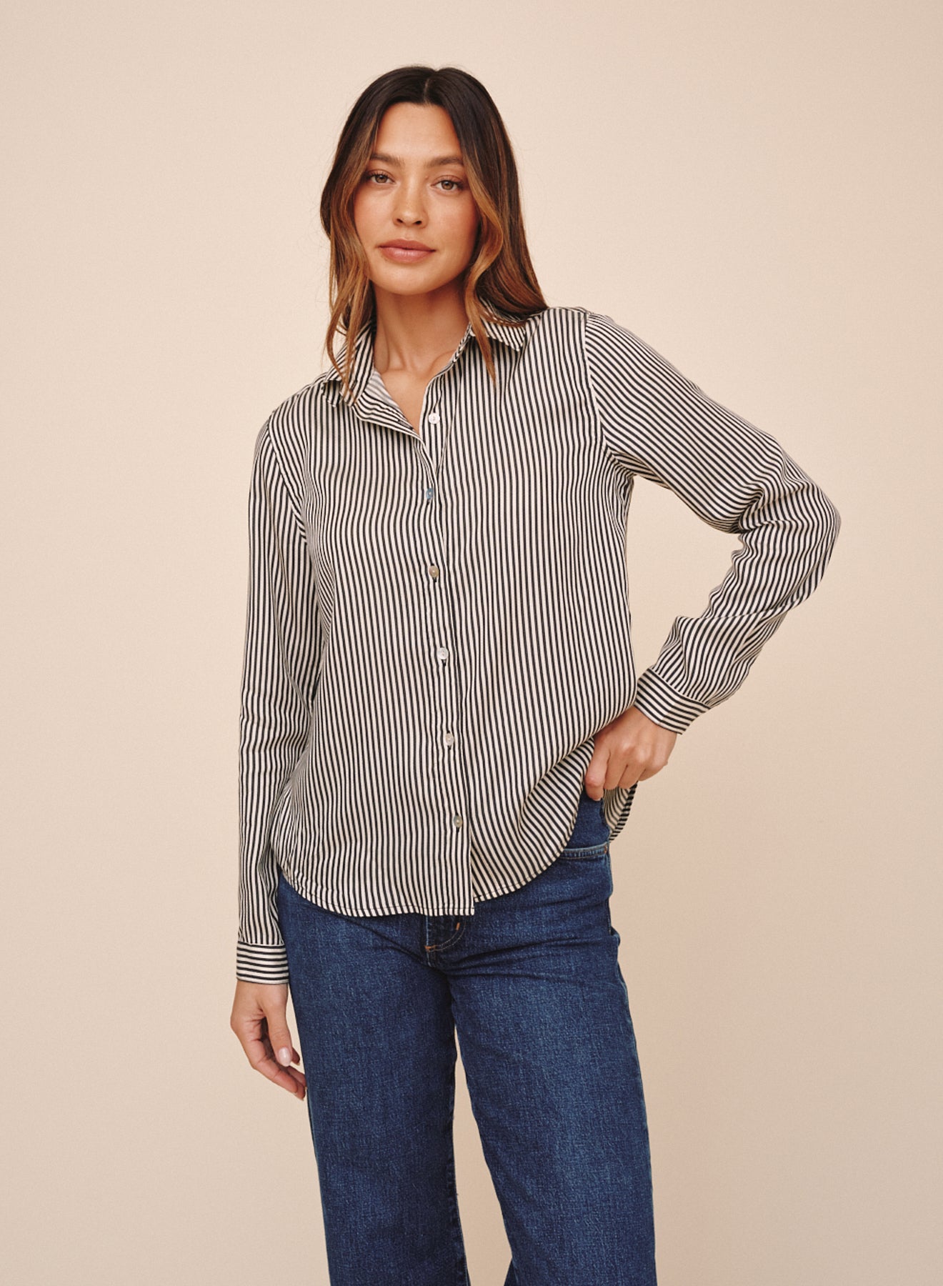 Button Down Shirt - Vintage Pinstripe
