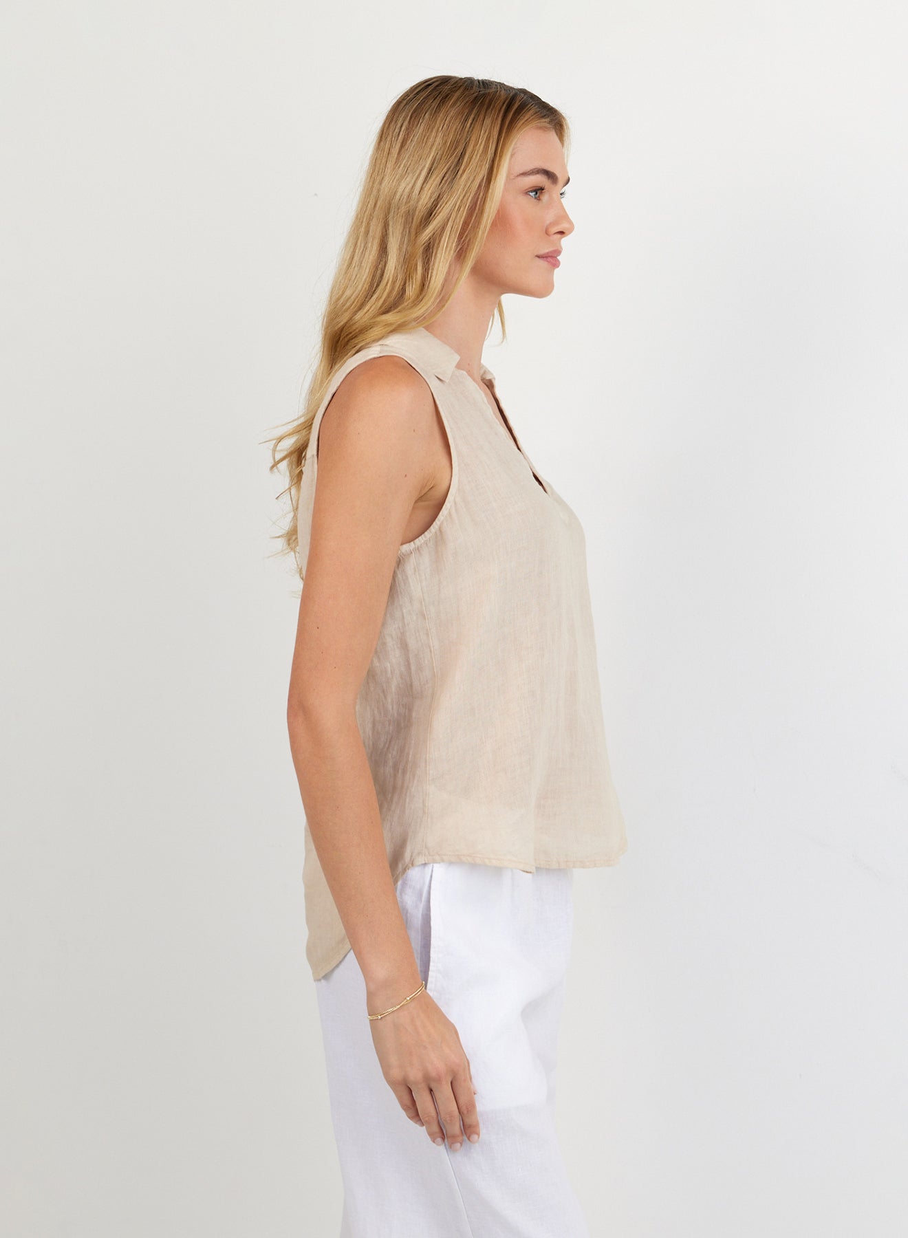 Sleeveless Pullover - Linen Sand