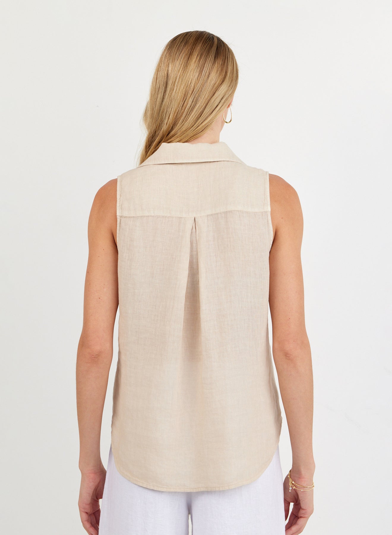 Sleeveless Pullover - Linen Sand