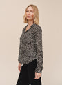 Full Button Down Hipster Shirt - Sketched Stars Print