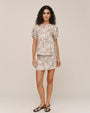 Short Sleeve Raglan Shirt- Tropical Palm Print