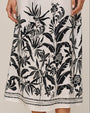 Tie Strap Maxi Dress - Botanic Border Print