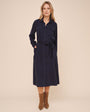 Patch Pocket Maxi Shirt Dress - Endless Sea