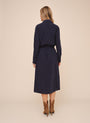 Patch Pocket Maxi Shirt Dress - Endless Sea