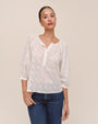 3/4 Sleeve Pullover- Ivory
