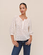 3/4 Sleeve Pullover- Ivory