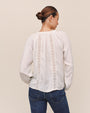 Raglan Sleeve Top With Lace Inset - Ivory