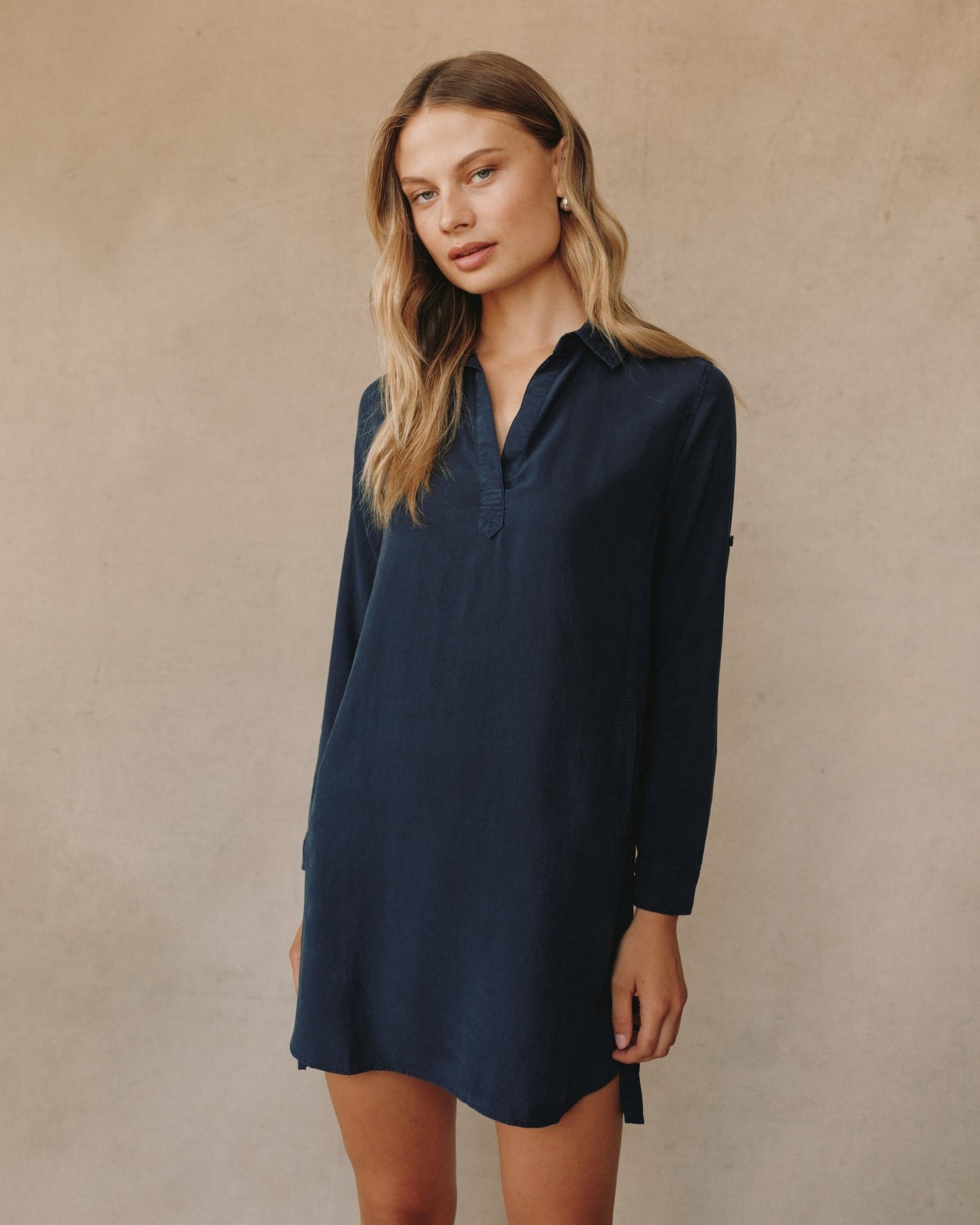 Bella Dahl A-line Shirtdress - Endless Sea Bella Dahl A-line Shirtdress - Endless Sea
