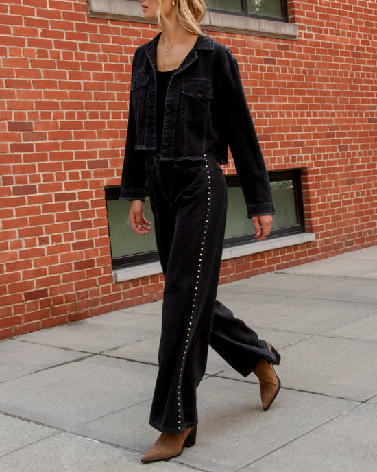 Bella Dahl Anya Studded Vintage Jean - Moon Shadow Wash