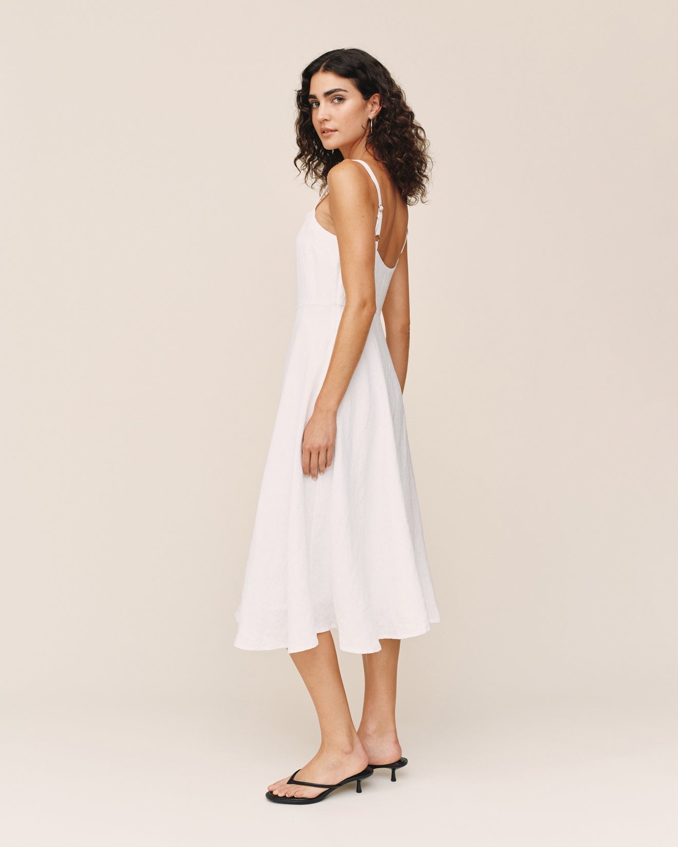 Bella DahlApron Midi Dress - WhiteDresses