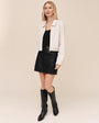 Bella DahlAsymmetrical Wrap Skirt - BlackSkirts