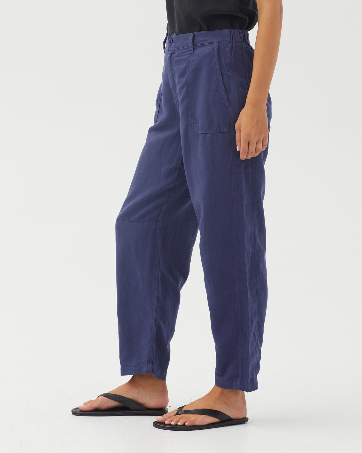 Porkchop Darted Knee Pant - Deep Cobalt
