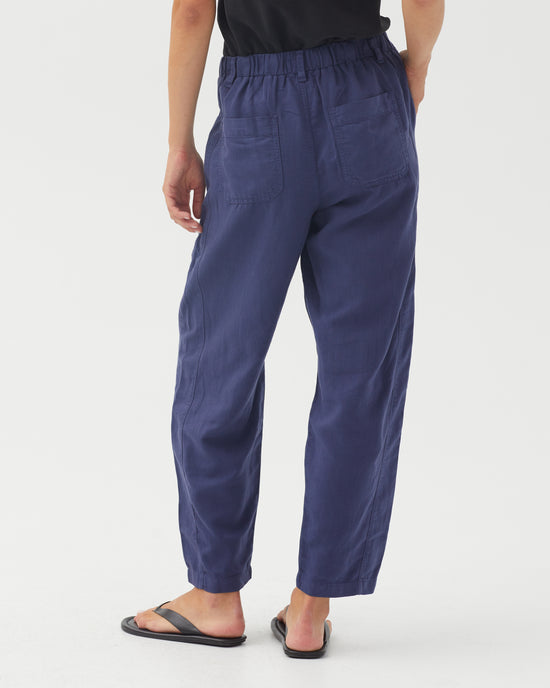 Bella Dahl Porkchop Darted Knee Pant - Deep Cobalt View 2