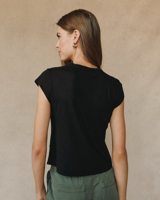 Bella Dahl Baby Crew Tee - Black View 2