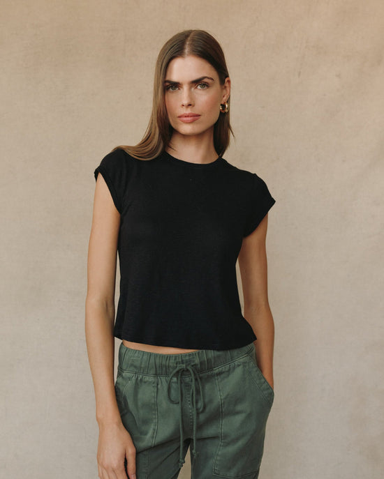 Bella Dahl Baby Crew Tee - Black