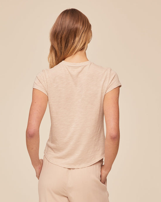 Bella Dahl Baby Crew Tee - Linen Sand View 2