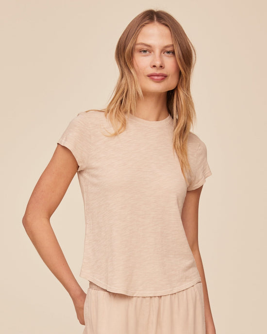 Bella Dahl Baby Crew Tee - Linen Sand