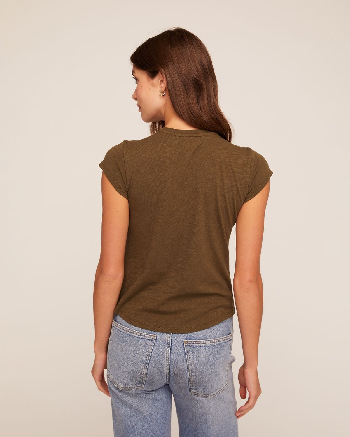 Bella DahlBaby Crew Tee - Olive NightTops