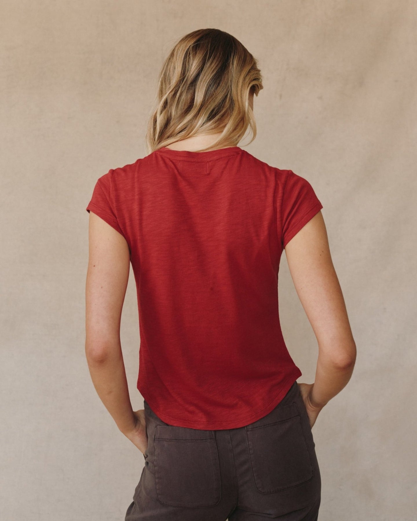 Bella DahlBaby Crew Tee - Ruby RedTops