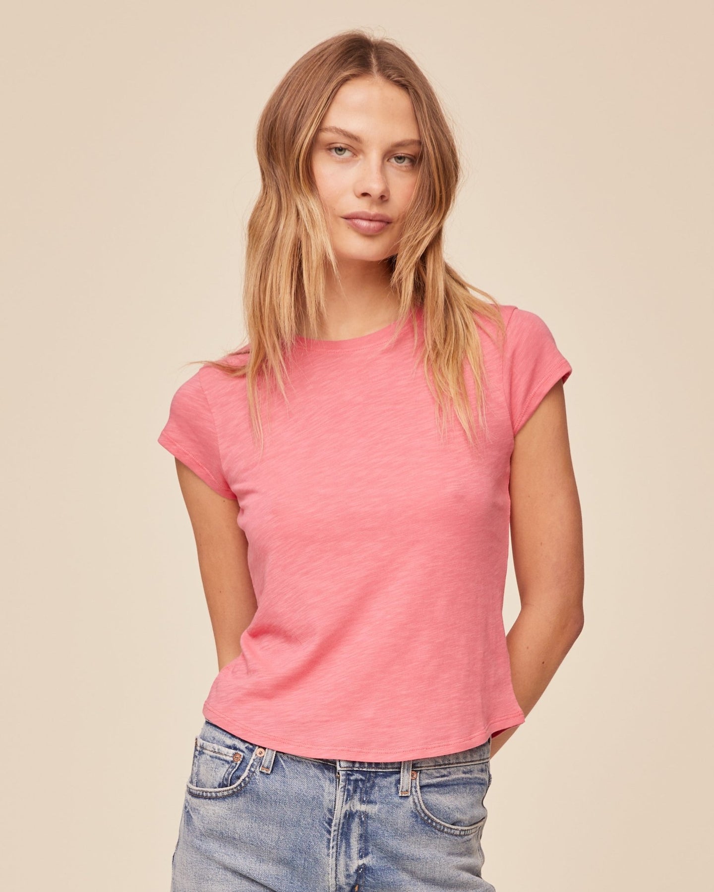 Bella DahlBaby Crew Tee - Spiced HibiscusTops
