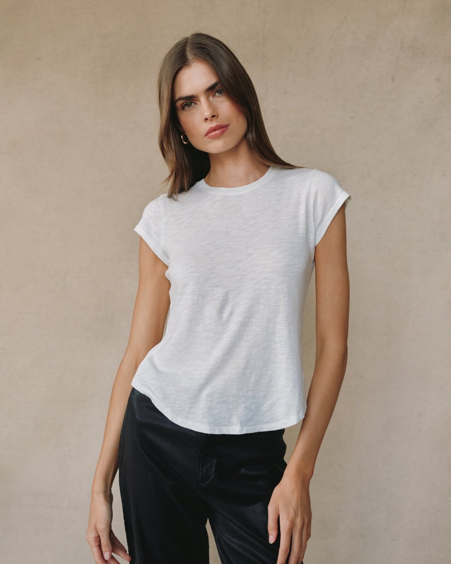 Bella DahlBaby Crew Tee - WhiteTops