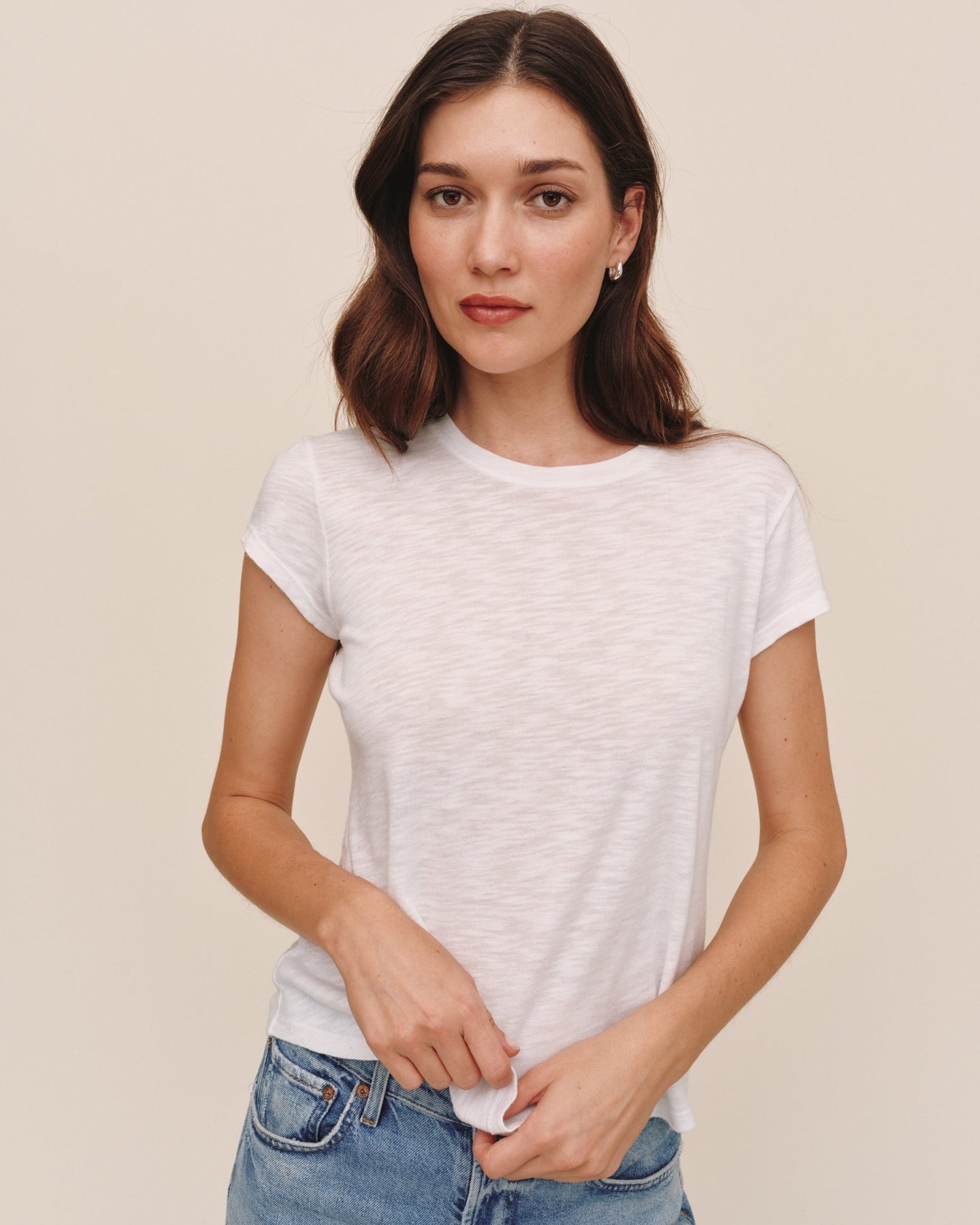 Bella DahlBaby Crew Tee - WhiteTops