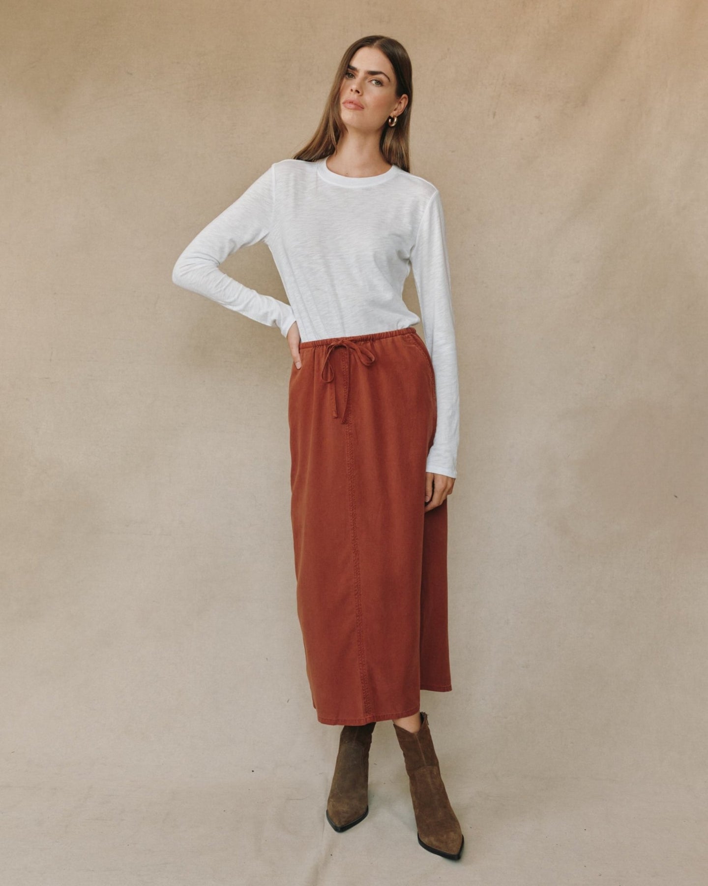 Bella DahlBack Slit Skirt - Autumn AmberSkirts