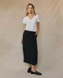 Bella DahlBack Slit Skirt - Vintage BlackSkirts