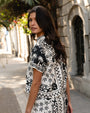 Bella DahlBandana Short Sleeve Camp Shirt - Tropical Bandana PrintTops