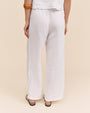 Bella DahlBeach Pant With Lattice Stripe - WhitePants