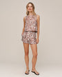 Bella DahlBeach Short With Beaded Ties - Abstract Shell PrintShorts
