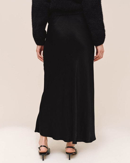 Bella Dahl Bias Maxi Skirt - Black View 2