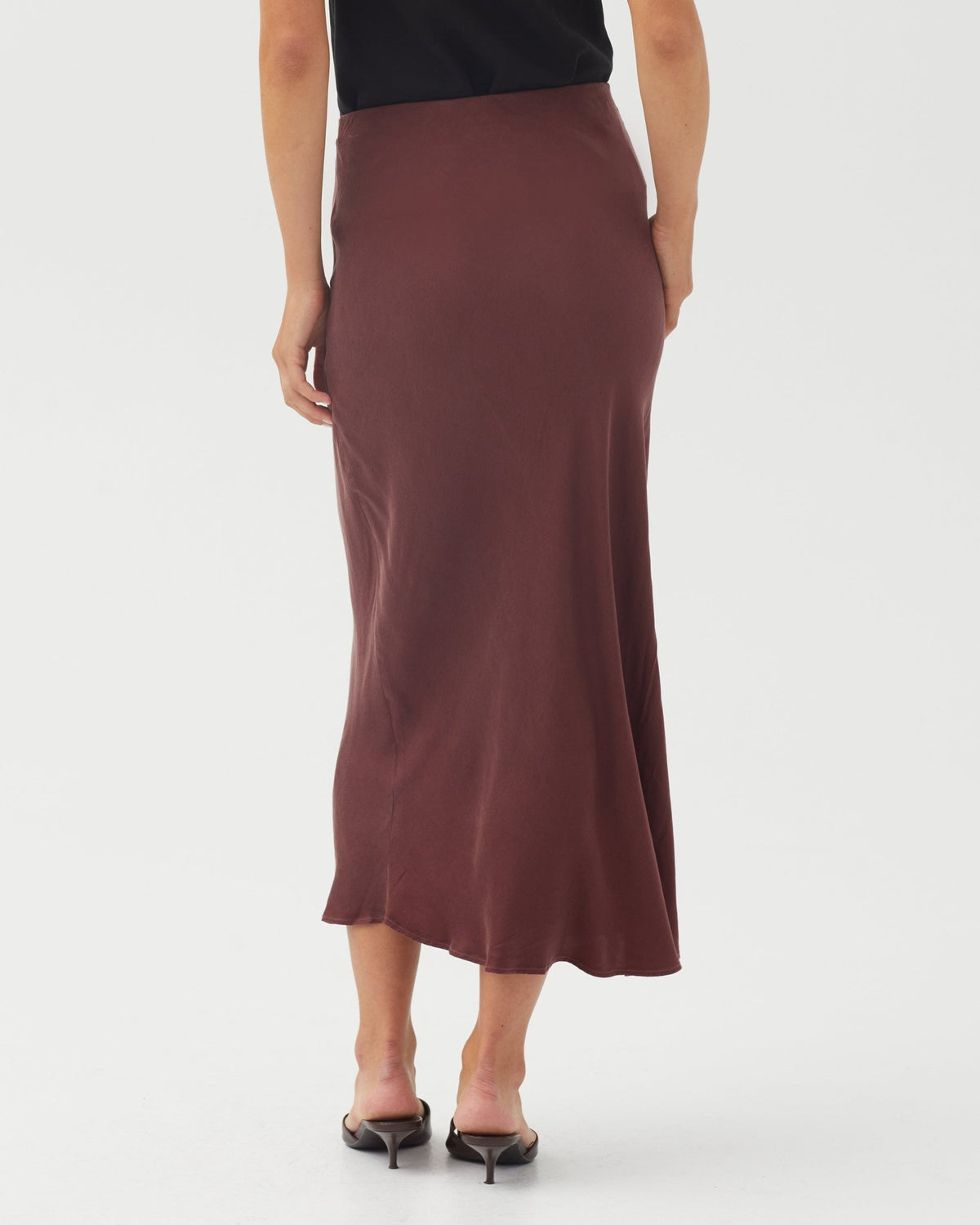 Bella DahlBias Maxi Skirt - Black CherrySkirts