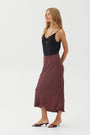 Bella DahlBias Maxi Skirt - Black CherrySkirts