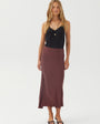 Bella DahlBias Maxi Skirt - Black CherrySkirts