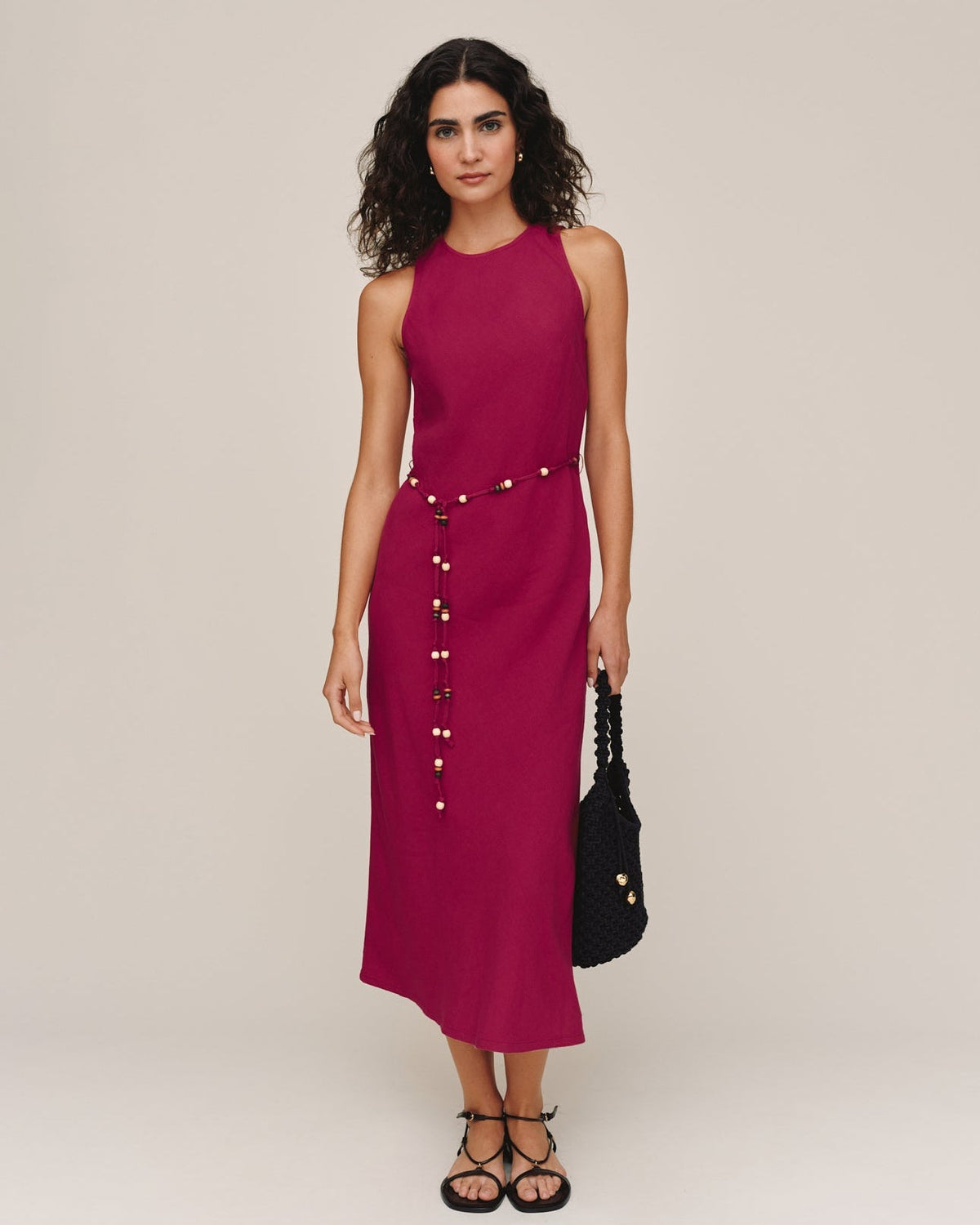 beaded dress belt Bias Midi With | Sangria | L | Dresses Color:Blurredfloral Alba – Minimalist Silk Originally a custom order style Boots